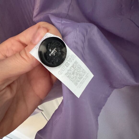 ASOS Women’s Lilac Blazer Size 4 | Oversized Longline Pastel Purple Jacket - Picture 5 of 8